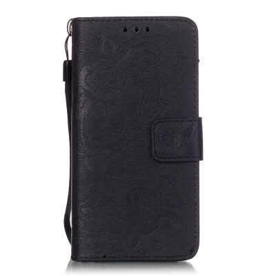 

Black Butterfly Style PU Leather Flip Cover Wallet Card Holder Case for SAMSUNG A310