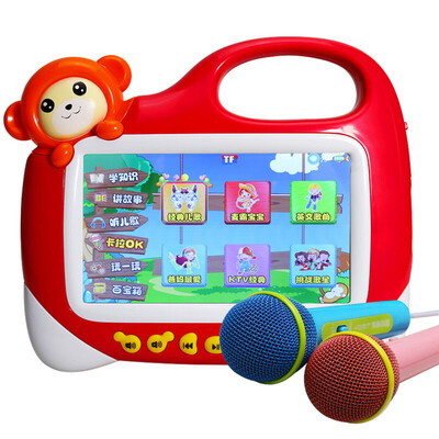 

[Jindong morning education] extreme space (JDBF) early education video story machine children learning machine educational toys rechargeable download PF7002 blue 7 inch screen 16G memory +2 microphone