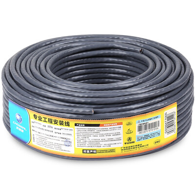 

Akihabara CHOSEAL high-end six-type cable unshielded Gigabit cable GB 057 mm pure copper core professional network cable 100 meters QS56AT100