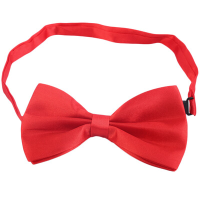 

Men Formal Commercial Bow Tie Neckties Solid British Style Multi Colors