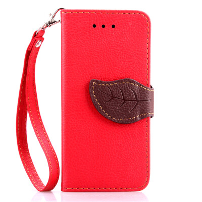 

Red Design PU Leather Flip Cover Wallet Card Holder Case for Apple iPhone 7