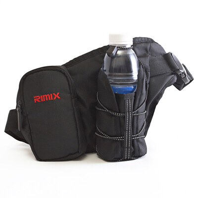 

Pioneer with multi-functional outdoor sports backpack mobile phone bag men and women travel mountaineering cycling exercise leisure package water bottle pockets black