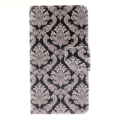 

Totem flowers Design PU Leather Flip Cover Wallet Card Holder Case for LG G4