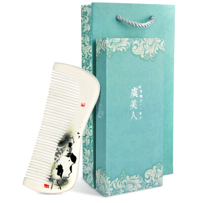 

Yu Mei Ren Li Yi comb natural water boxwood comb hand comb "Jiangnan impression" exquisite gift box