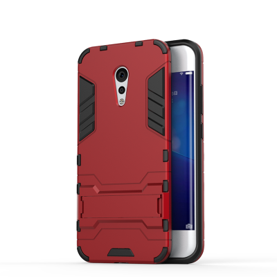 

Red Slim Robot Armor Kickstand Shockproof Hard Rugged Rubber Back Case For vivo Xplay6