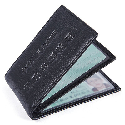 

BOSTANTEN BOSTANTEN driver&39s license holster men&39s first layer of leather multi-functional card card card package driver&39s license clip motor vehicle driving license B7164051 black