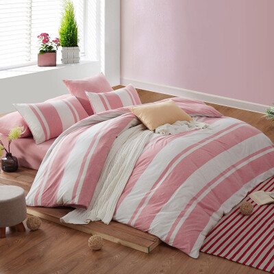 

BoYing Home Knitting BEYOND Knitting Cotton Set Cotton Water Washing Bed Clothes Simple Four-piece Set 15m Bed Rhyme 200 230cm