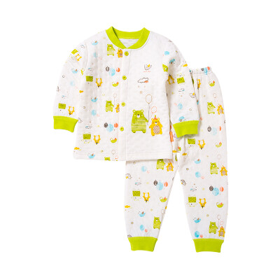 

TINSINO) children's air cotton men and women baby autumn and winter thermal underwear THY0225407 balloon bird bean green 66