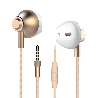 

Lancaster F9 headphones in the ear-type subwoofer male&female students k song headphones music headphones Andrews Apple phones common ear plugs singing with wheat headphones champagne gold