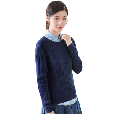 

INMAN Long Sleeve Knit Sweater Dark Blue  1863302586