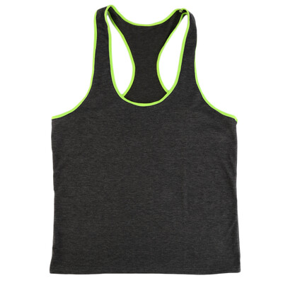 

Мода лето Мужская Спорт Тренажерный зал тренировки простирания верхняя часть бака жилет Undershirt