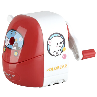 

COMIX) wave music pencil sharpener / pencil sharpener student stationery red / blue single office stationery B2448