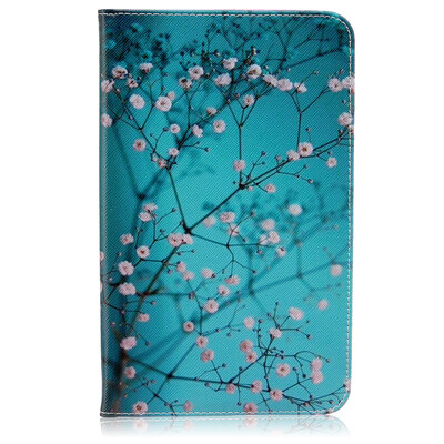 

Plum blossom Style Embossing Classic Flip Cover with Stand Function and Credit Card Slot for SAMSUNG Galaxy Tab E 8.0 T377V