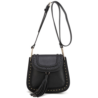 

Красная стрекоза RED DRAGONFLY Модный женский мешок плеча Сумка Weave Diagonal Bag 6692CG7163SD Черный