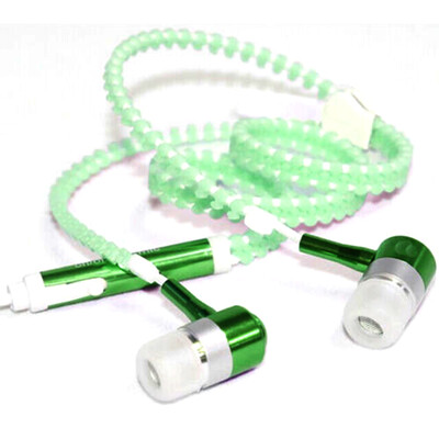 

MyMei 3.5mm Glow Light Headphones Earphones Headset Luminous zipper In-Ear headphone