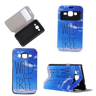 

Wild Free Design PU Leather Flip Cover Wallet Card Holder Case for Samsung Galaxy CORE Prime G360