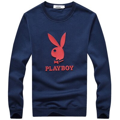 

Playboy PLAYBOY свитер мужчин мода случайные шею длинный рукав футболку 16045PL1910 темно-серый M