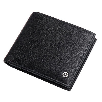 

Goldlion (Goldlion) new men's wallet cowhide simple men's ticket folder business wallet cross section black A721001-211