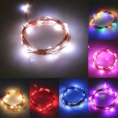 

2М 20LED медный провод Xmas венчания Струнный Сказочный свет лампы, работающий от батареи