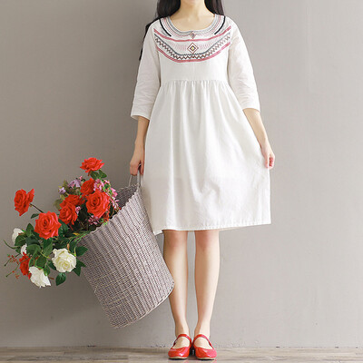 

CITYPLUS Vintage Embroidery Dress (CWQZ173153