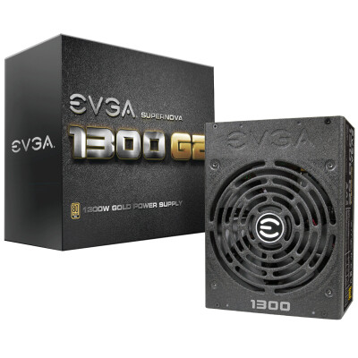 

EVGA rated 1300w 1300 G2 power supply (80PLUS gold / full module / 10-year warranty / 14cm fan / ECO energy saving / full Japanese capacitors