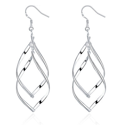 

MyMei 2X Women Earring Silver Rotation Fancy Earring Jewelry Gift elegance