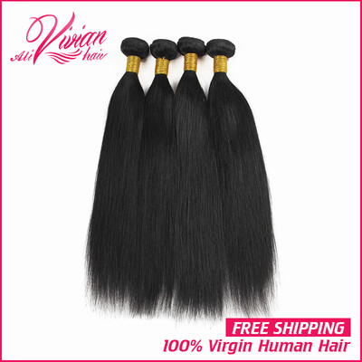 

Best Peruvian virgin hair straight 400g black 1b human Hair Bundles 7a peruvian virgin hair straight 4 bundles 100 human hair