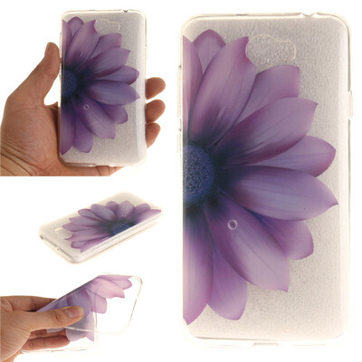 

Half flower Pattern Soft Thin TPU Rubber Silicone Gel Case Cover for Huawei Y5 II