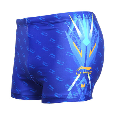 

Li Ning LI-NING flat angle printing trunks hot spring fashion swimsuits men&39s swimsuit LSSL069-2 deep blue XXXL