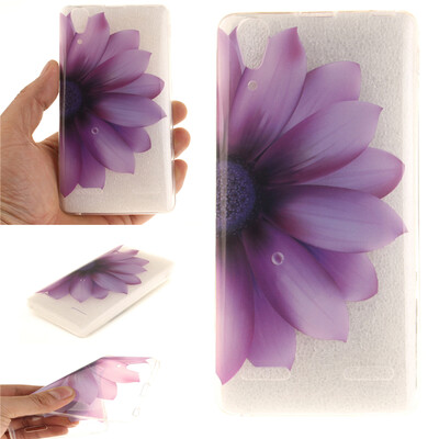 

Half flower Pattern Soft Thin TPU Rubber Silicone Gel Case Cover for Lenovo K3A6000