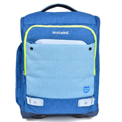 

Little Devil (DEVILWING) male and female children primary school student bag 7 years old or older senior backpack travel package package blue DW054