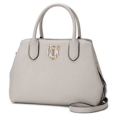 

Aokang lady handbag shoulder bag Messenger bag shopping bag with the paragraph bag leisure handbags 8711301083 gray