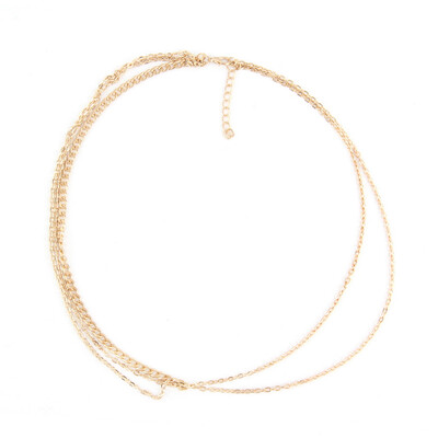 

Women Metal Head Curb Tassel Chain Jewelry Headband Head Piece Hair Band