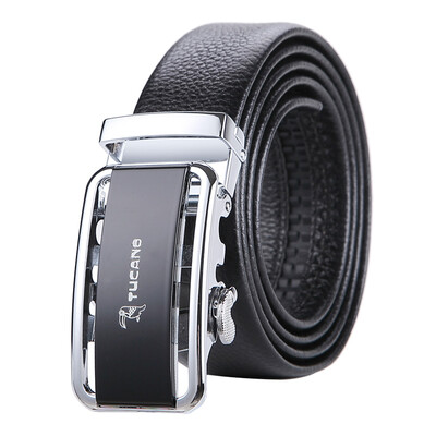 

Дятел (TUCANO) первый слой кожи мужчин автоматической пряжкой ремня Корейский бизнес случайный молодой сной WDE7391A-89B0 черный
