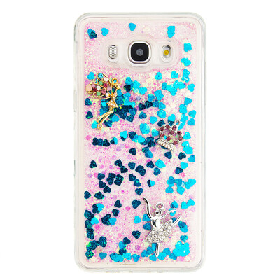 

Динамический Quicksand Блеск наливные Мягкая ТПУ чехол для SAMSUNG J510