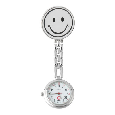 

Smile Face Nurse Fob Watch Clip Watch Medical Use Pocket Quartz Clasp Watch