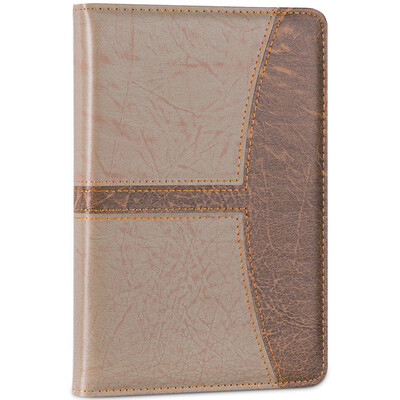 

Elegant deli 7922 elegant&generous leather face notepad 32K 160 pages brown