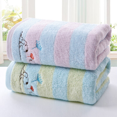 

Gold towel home textiles cotton satin embroidery cartoon towel 2 installed