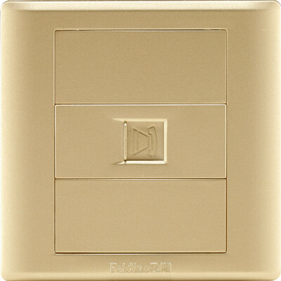 

Feidiao feidiao switch socket panel a four-core wall phone socket telephone line socket 86 type A3 champagne gold