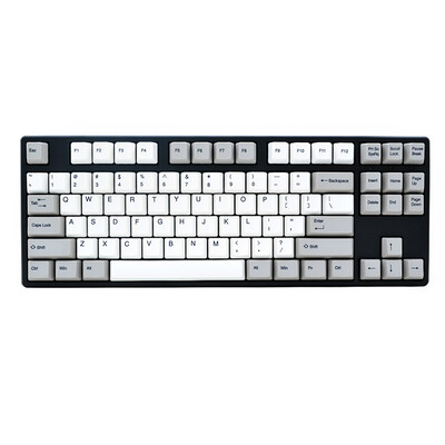

AKKO Ducky One PBT Сублимационная клавиатура Механическая клавиатура 87 Основной вишневый вал Серый Белый Зеленая ось