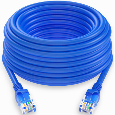 

Shanze (SAMZHE) высокопроизводительный ультра-пяти CAT5e сетевой кабель 100 Gigabit сетевой кабель перемычка для сети супер-класс класса 5 синий 15 м SZW-1150