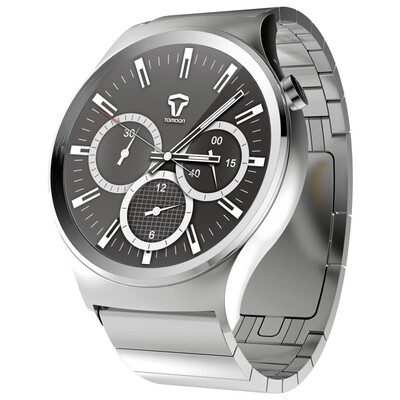 

TOMOON TOMOON T-ripple smart watch metal table glacier silver tomos system then call the water meter heart rate DIY watch remote control camera