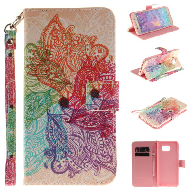 

Colorful flowers Design PU Leather Flip Cover Wallet Card Holder Case for SAMSUNG GALAXY NOTE 5