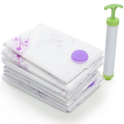 

Space excellent vacuum compression bag 11 wire thick 4 sets of gift pump