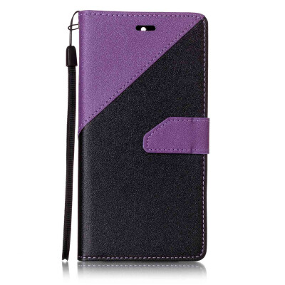 

Black + Purple Design PU Leather Wallet Case Classic Flip Cover with Stand Function and Credit Card Slot for ASUS ZenFone 3 Max/3