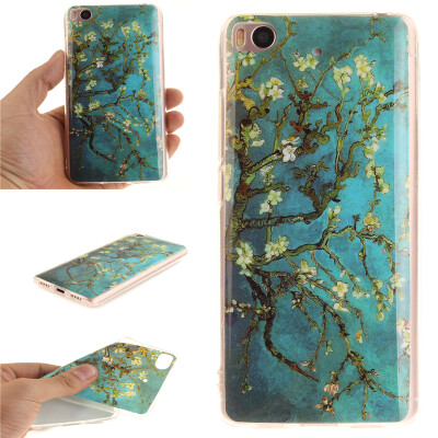 

Apricot tree Pattern Soft Thin TPU Rubber Silicone Gel Case Cover for XIAOMI 5S