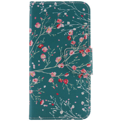 

Blue Apricot Tree Design PU Leather Flip Cover Wallet Card Holder Case for LG NEXUS 5X