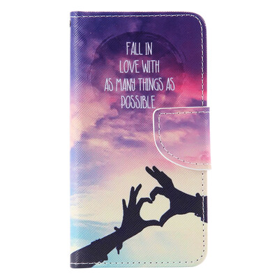 

Hands Love Design PU Leather Flip Cover Wallet Card Holder Case for SAMSUNG A310 A32016