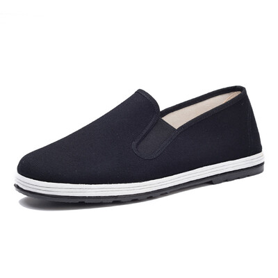 

Cloth cloth veteran Beijing shoes men&39s shoes Melaleuca comfortable sleeves casual shoes large size low to help solid color breathable lazy shoes black 42 yards