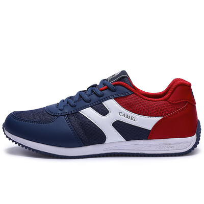 

Camel CAMEL sports shoes male running shoes leisure breathable shock shoes shoes A712363215 dark blue red 41